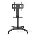 Mobile Motorized TV Lift Piso Stands Rolling TV Carries com Wheels prateleiras